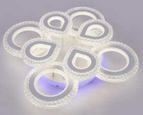 Потолочная светодиодная люстра LED. TY-ZL74/4+4 WH+RGB 264+34W TY-ZL74/4+4 WH+RGB 264+34W фото