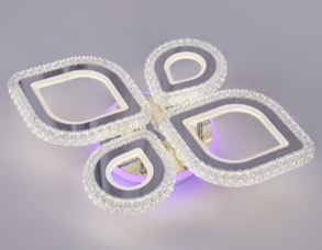 Стельова світодіодна люстра LED TY-ZL79/2+2 WH 140W TY-ZL79/2+2 WH 140W фото
