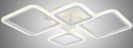 Стельова світодіодна люстра LED 87-W8036/2+2 WH 96W 87-W8036/2+2 WH 96W фото