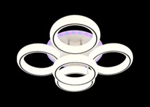 Потолочная светодиодная люстра LED. JLY-5001/4+1 160W JLY-5001/4+1 160W фото