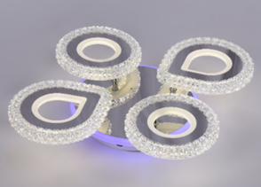 Стельова світодіодна люстра LED TY-ZL92/4 CH 100W TY-ZL92/4 CH 100W фото