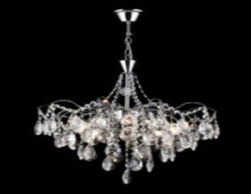 Кришталева люстра 3-E2741/5 CH(1шт)E14 D500*H510 3-E2741/5 CH(1шт)E14 D500*H510 фото