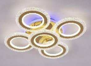 Стельова світодіодна люстра LED TY-ZL86/4+1 BK 200W TY-ZL86/4+1 BK 200W фото