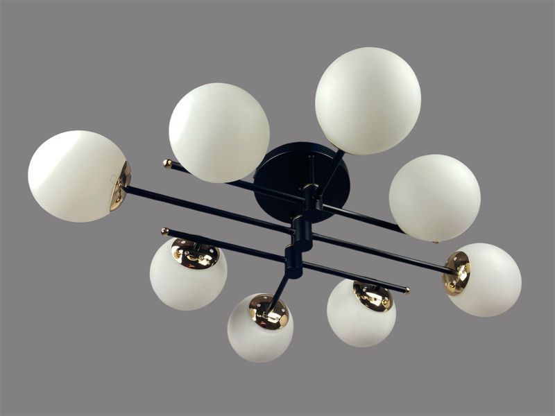 Люстра в стиле лофт / модерн MS-D9853/8 BK+FGD MS-D9853/8 BK+FGD фото