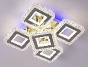 Стельова світодіодна люстра LED TY-ZL81/4+1 GD 150W TY-ZL81/4+1 GD 150W фото