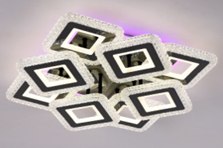 Стельова світодіодна люстра LED TY-ZL83/8 GM+RGB 240+36W TY-ZL83/8 GM+RGB 240+36W фото