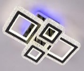 Стельова світодіодна люстра LED TY-ZL83/2+2 BK 160W TY-ZL83/2+2 BK 160W фото