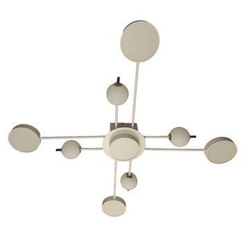 Стельова світодіодна люстра LED 87-L77132/5+4 WH+FGD 176W 87-L77132/5+4 WH+FGD 176W фото