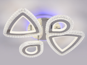 Потолочная светодиодная люстра LED. TY-ZL71/2+2 WH 140W TY-ZL71/2+2 WH 140W фото