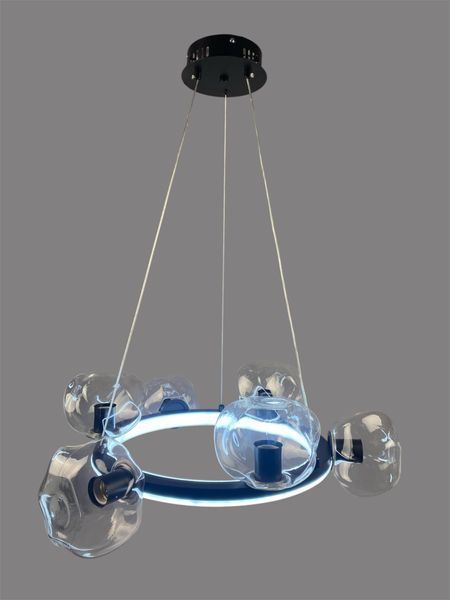 Підвіс IF 1958-6 BK 68W E27+LED D600mm IF 1958-6 BK 68W E27+LED D600mm фото